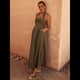 thumbnail image 5 of Vestidos de Verano para Mujer 2025, Estilo Halter, Maxivestido Elegante para Invitadas de Boda, Cóctel, Semiformal, para Fiestas de Verano Verde Oscuro L, 5 of 9
