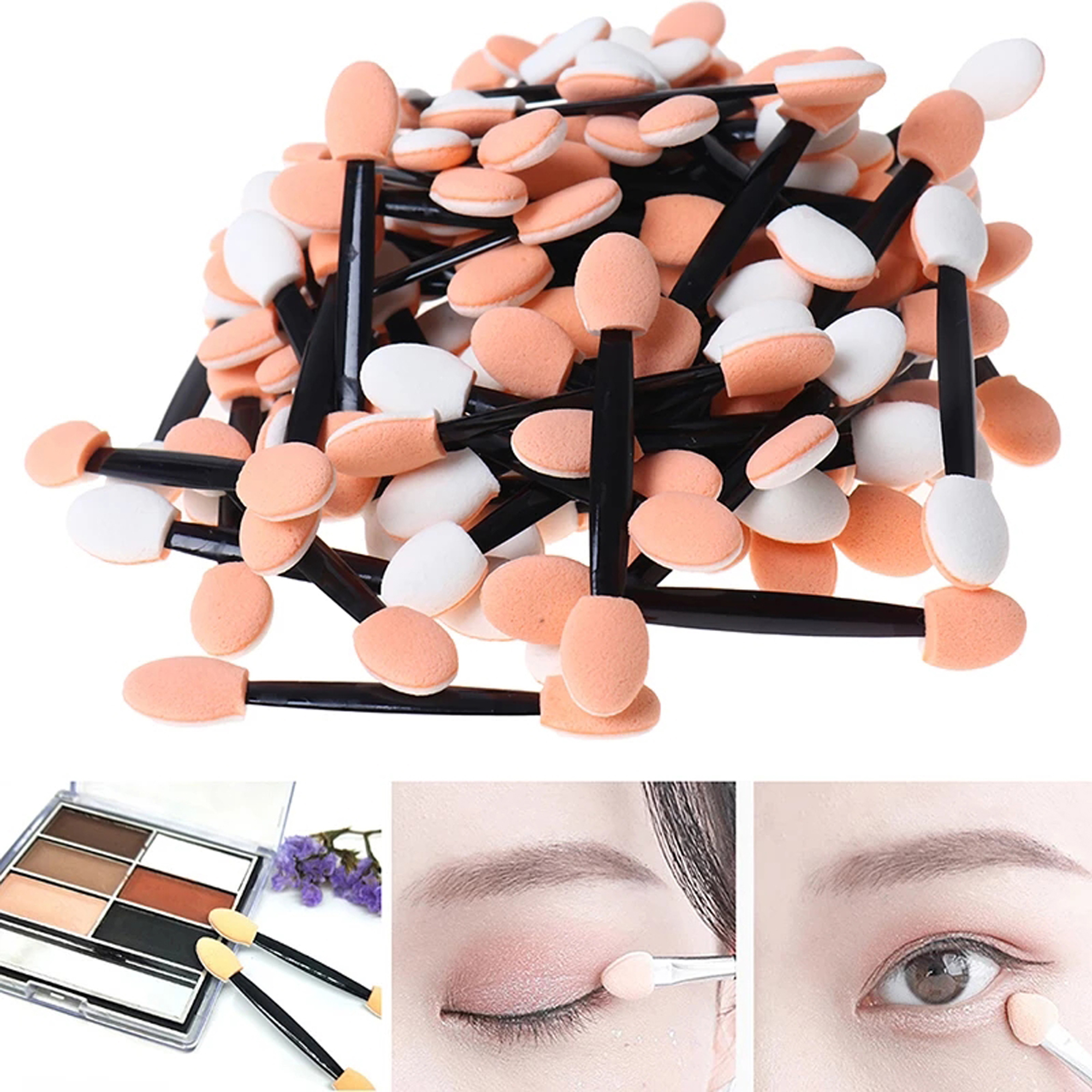 200/150/100/50/10pcs Eye Shadow Applicator Disposable Double Sides