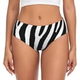 thumbnail image 1 of Fotbe Zebra Calzones Estampados para Mujer – Ropa Interior de Algodón, Cómoda, Suave y Elástica-3X-Large, 1 of 6