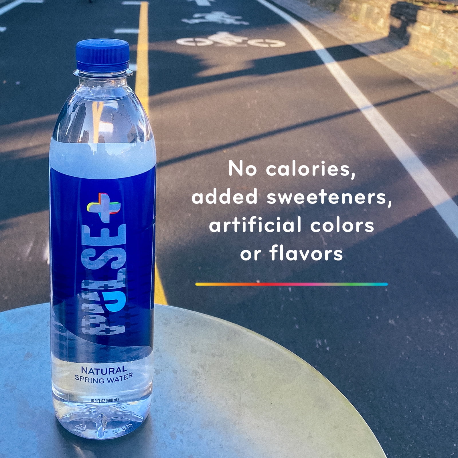 PULSE Natural Spring Bottled Water, Drinking Water, 24 x 16.9 oz