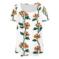 thumbnail image 5 of Nmnitkp Womens Tops With Floral Print Design Paired With Short Sleeve Tops in Soft Fabric for Plus Size Tops for Women’s Summer Beach Fashion & Summer Tops for Women, 5 of 5