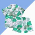 thumbnail image 2 of NOLDARES Toddler Baby Boy Summer Clothes Funny T Shirt Elastic Waist Pockets Shorts Set 2 Piece Outfit(Green,9-11 Years), 2 of 8