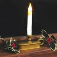 Good Tidings LED Christmas Window Christmas Candle with Sensor Antique