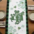 thumbnail image 5 of Table Runners 72 Inches Long Dress Scarves, St Patricks Day Farmhouse Kitchen Table Runner, Coffee Tablerunners, Modern Watercolor Dogs Green Shamrock 16x72 Inch, 5 of 9