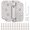 Satin Nickel, variant on 2 Pack Automatic Self-Closing Door Hinges Satin/Brushed Nickel Spring Hinge Auto Soft Close Hinges for Doors 5/8" Radius Fire Front Interior Door Hinge Bathroom Pantry Laundry Basement
