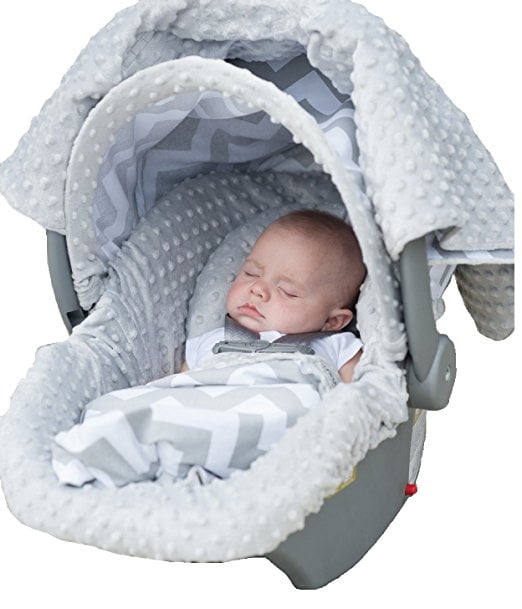The Whole Caboodle Car Seat Cover 5 Piece Set Year-round Use Canopy Baby Infant 