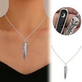 thumbnail image 2 of Collier Pendentif Hibou Argenté avec Charme de Lune Bijou Animal Élégant pour Femmes, 2 of 7