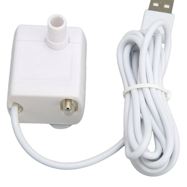 Pompe de Remplacement pour Fontaines pour Animaux de Compagnie, Ultra Silencieuse 5 V Alimentée par USB, Pompe de Fontaine d'Eau pour Chat Réglable, Étanche IP68, Pompe Distributrice Universelle en Plastique pour Animaux de Compagnie