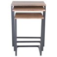 Zenvida Nesting Side/End Tables Set of 3 Modern Rustic Stacking Accent