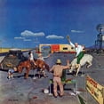 thumbnail image 3 of Marmont Hill "Photos on Fake Broncos" by John Falter Painting Print on Canvas, 3 of 5