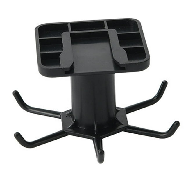 Organizador colgante Heavy Duty Rotación de 360 grados 6 Gra decorativo estable y flexible pa baño Despensa mio Oficina Cocina Negro perfecl Gancho organizador