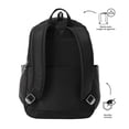 thumbnail image 4 of TOTTO Mochila Mediana para Mujer Porta Laptop 14 Repelente a Líquidos | Escuela - Oficina - Viaje |  negro M, 4 of 7
