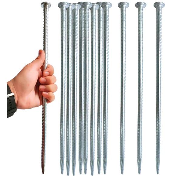 Estacas de Varilla FOMMEN 40.64 cm Paquete de 14 Acero Galvanizado