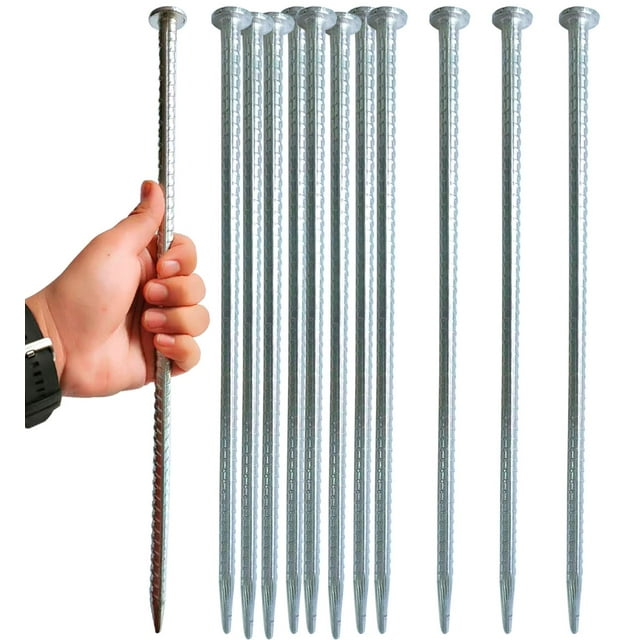 Estacas de Varilla FOMMEN 40.64 cm Paquete de 14 Acero Galvanizado