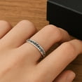 thumbnail image 2 of Mooneye 925 Sterling Silver Platinum Plated Granddaughter i m So Glad You Re Mine Women Mother's Day Gifts Ring, 2 of 7