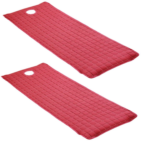 Lazsy 2pcs Pack Beauty Facial Bed Table Linen Sheet Cover Mattress Wine Red