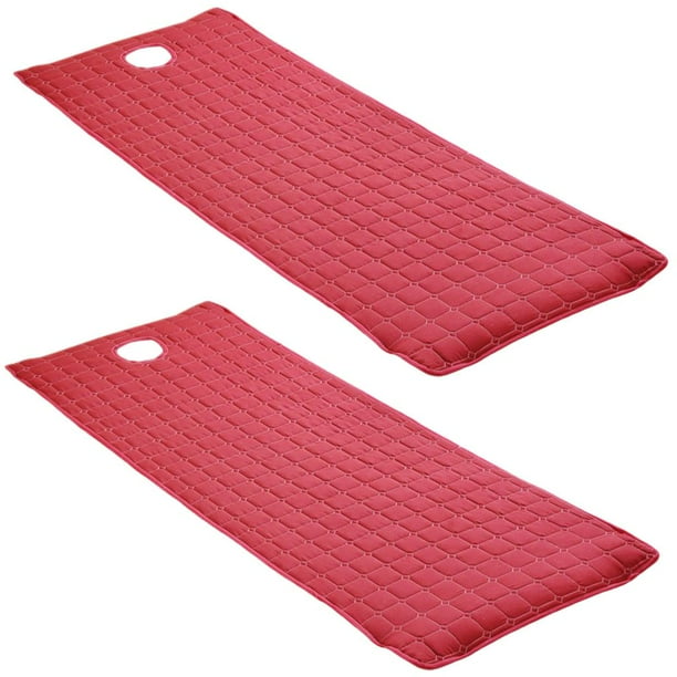 2 sábanas gruesas para camilla de masaje, funda para camilla de salón de belleza con agujero Vino rojo