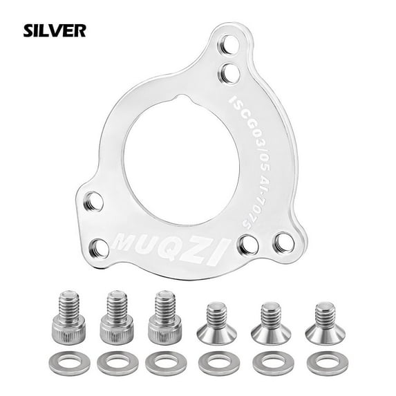 4 Colors 1X System MTB BSA Bicycle Parts Chain Guide Adapter Bike Chain Guide Conversion Adapter Bottom Bracket SILVER