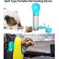thumbnail image 4 of Botella de agua para perros JAMW dispensador portátil 500 ml con contenedor de alimentos pala y bolsa, 4 of 5