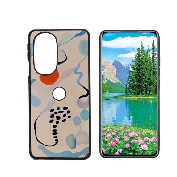 Abstract-6th-Gen-1 Phone Case, Degined for Moto Edge+ (2022) Case Men Women, Flexible Silicone Shockproof Case for Moto Edge+ (2022)