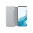 thumbnail image 2 of Funda para teléfono Samsung Galaxy S22+ LED View Cover, gris claro, 2 of 7