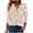 Beige, variant on JTZGDY 3/4 Length Sleeve Womens Tops Casual V Neck Fall Shirts Loose Fit Dressy Pullover Blouse Trendy Oversized Basic Tunics for Leggings Blue#02 S