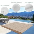 thumbnail image 3 of Pink Brown Floral Outdoor Rug for Patio/Deck/Porch, Non-Slip Large Area Rug 5 x 7 Ft, Spring Flowers Indoor Outdoor Rugs Washable Area Rugs, Reversible Camping Rug Carpet Runner, 3 of 8