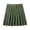 Army Green, variant on Women's Casual Pleated A-Line Mini Skirt, Versatile for Daily Wear, Work, Study, Party, Evening, Dance, with Contrast Color Design