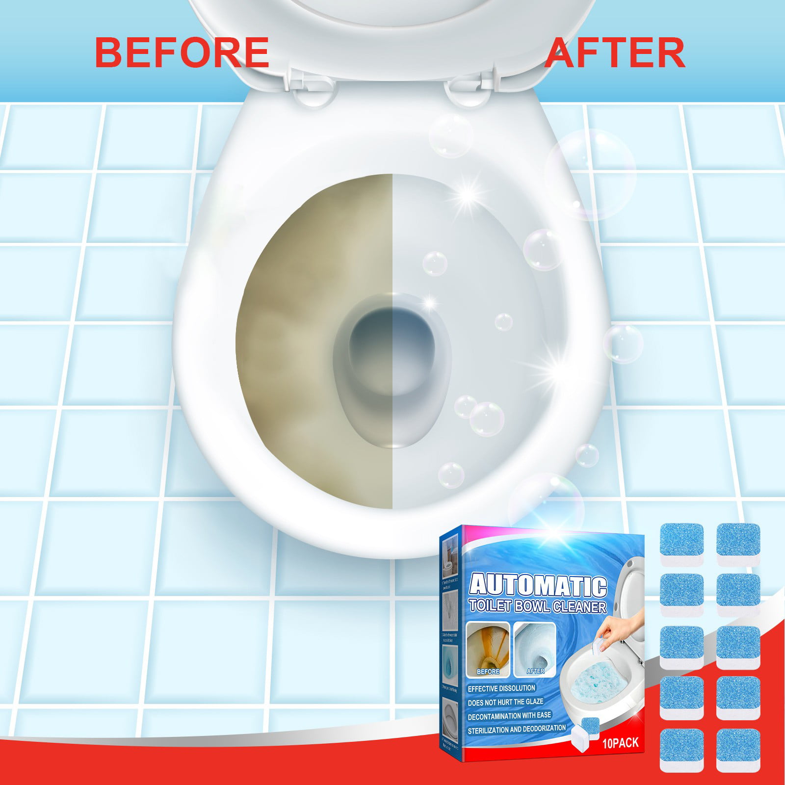 Awaswae Toilet Cleaner Toilet Block Deodorants Scale Remover Urines ...