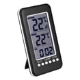 thumbnail image 1 of LCD Digital Indoor Outdoor Thermometer Clock Temperature Meter Wireless Transmitter, 1 of 5