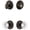 Timeless Bronze, variant on Grandeur 801594 Georgetown Solid Brass Single Cylinder Keyed Entry Knobset And Deadbolt