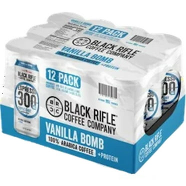 Black Rifle Coffee Company Ready-To-Drink, Iced Espresso Vanilla Bomb, 15oz, Can, 12 Pk