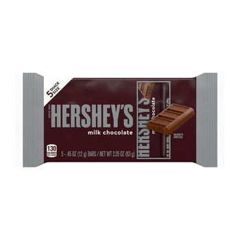 Hershey's Milk Chocolate Snack Size Candy, 2.25 oz, Pack (5 Ct)