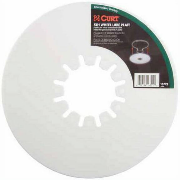 CURT 16721 5th Wheel Hitch Lube Plate, 10-Inch Diameter
