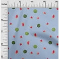 thumbnail image 1 of oneOone Cotton Poplin Fabric Watermelon Fruit Print Fabric by Yard 56 Inch Wide, 1 of 4