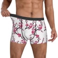 thumbnail image 3 of Men's Boxer Briefs, Retro berry blossoms Soft Comfy Mens Underwear Boxer Briefs Breathable With Widen Waist, 3 of 7