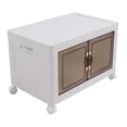 thumbnail image 1 of Stackable Plastic Storage Bins With Lid, 4 Wheels,  Door Handle, Dustproof  Large Capacity Foldable Closet Organizers, Storage Drawers For Clothes Toys,, 1 of 8