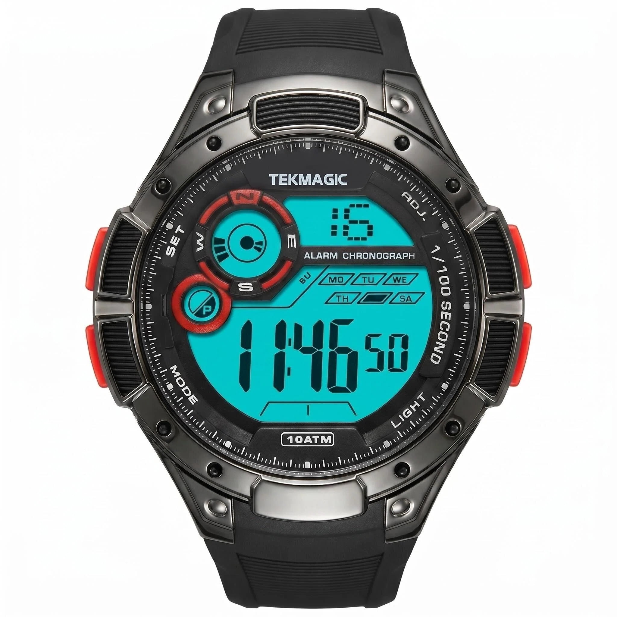 Digital Sports Wrist Watch 100m Waterproof with Alarm Clock