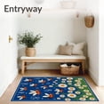 thumbnail image 3 of ODIKA 5'x7' Machine Washable Non-Slip Area Rug, Scholarly Meadow Phonics Natural Wonder High Traffic Rug with Pad, Blue, 720935, 3 of 8