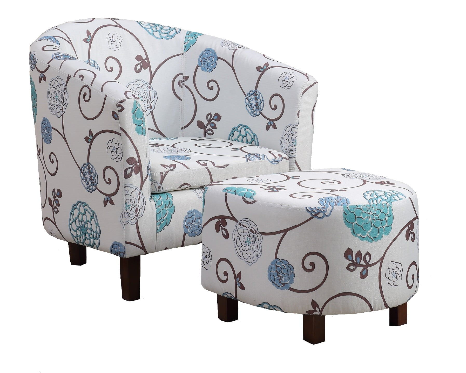 Tub Chair W/Ottoman - Walmart.com - Walmart.com