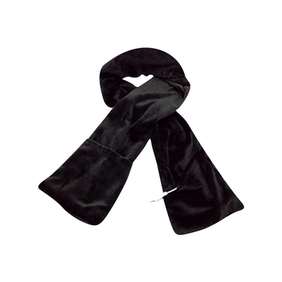 USB Heated Scarf Wrap for Men & Women - 57 Inch Long Electric Neck Warmer with Pockets, Neck Heating Pad for Indoor Outdoor Winter