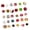 30, variant on Christmas Themed Beads For Christmas Tree Ornament Hand Painted Glass Beads For Craft Bracelets Jewelry Crafting