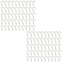 WE-POLUJ Bulk Pack of 100 Mini Screw Hooks Steel Screw Hooks for Organizing Accessories