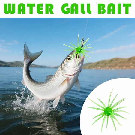 Tentacle Creature Lure Bass Lures Soft Plastic Baits for Bass Fishing for Drop Shot Wacky Rig/Neko Rig and Finesse Slow Sinking Soft Bait Green