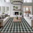 thumbnail image 3 of 8'x10' Area Rugs, Green Beige Buffalo Plaid Indoor Outdoor Area Rug for Living Room Bedroom, Farmhouse Checkered Washable Bathroom Rugs Kitchen Floor Carpet Mats Home Decor Aesthetic, 3 of 8