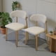 thumbnail image 4 of Ilios Innova | Set de 4 Sillas de Comedor Beige, Tapizadas en Lino Español, Respaldo Curvo, Estructura Metálica con Acabado Tipo Madera., 4 of 9