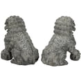 thumbnail image 4 of Oriental Furniture 9" Sitting Foo Dog Statues (Set of Two), Figurines, 4 of 5