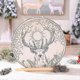 thumbnail image 5 of Handmade Large Shaman Drum with Drumstick for Spirit Music and Home Decor, 5 of 5