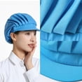 thumbnail image 2 of Breathable Mesh Chefs Hat Adjustable Kitchen Hair Net Mesh Work Hat For Professional Service With Wide Brims, 2 of 8