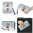 thumbnail image 4 of ZUXONGSY Christmas Highland Cow Print Womens Handbag Wallet Set Leather Satchel Purse Handbag with Wristlet Wallet Top Handle Satchel for Ladies, 4 of 4